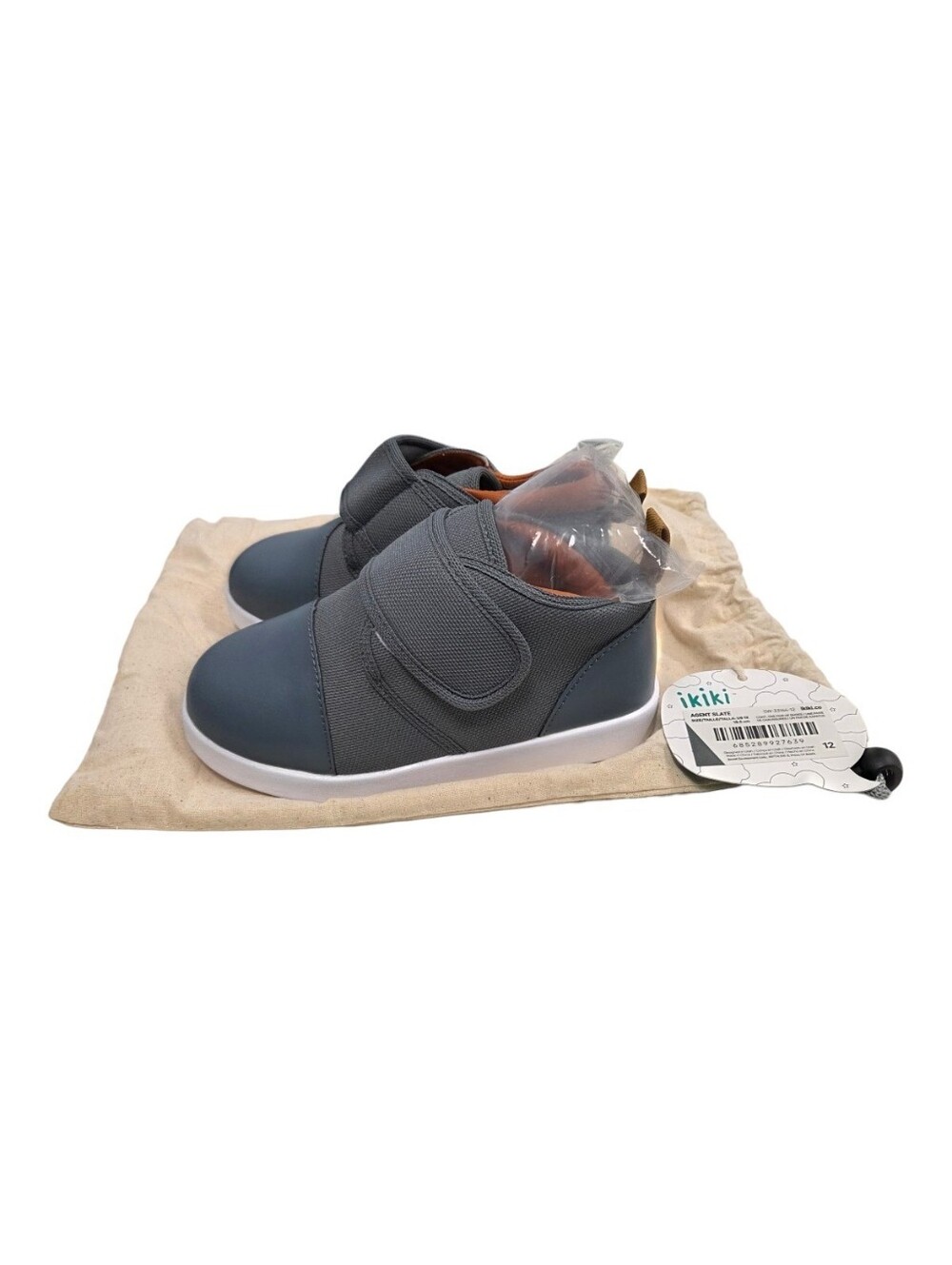 Ikiki Agent Slate Squeaky Toddler Shoes V1 Gray Size 12 New!